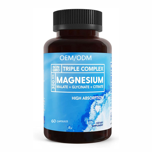 Nutrition Triple Magnesium Complex | for Muscles, Nerves, & Energy | High Absorption | 90 Capsules Supplement Dietary Edible Fitness